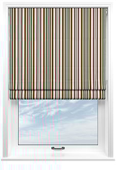 The British Stripe Co. Elizabeth, Highlands No.1 - Twist&Fit Roman Blind